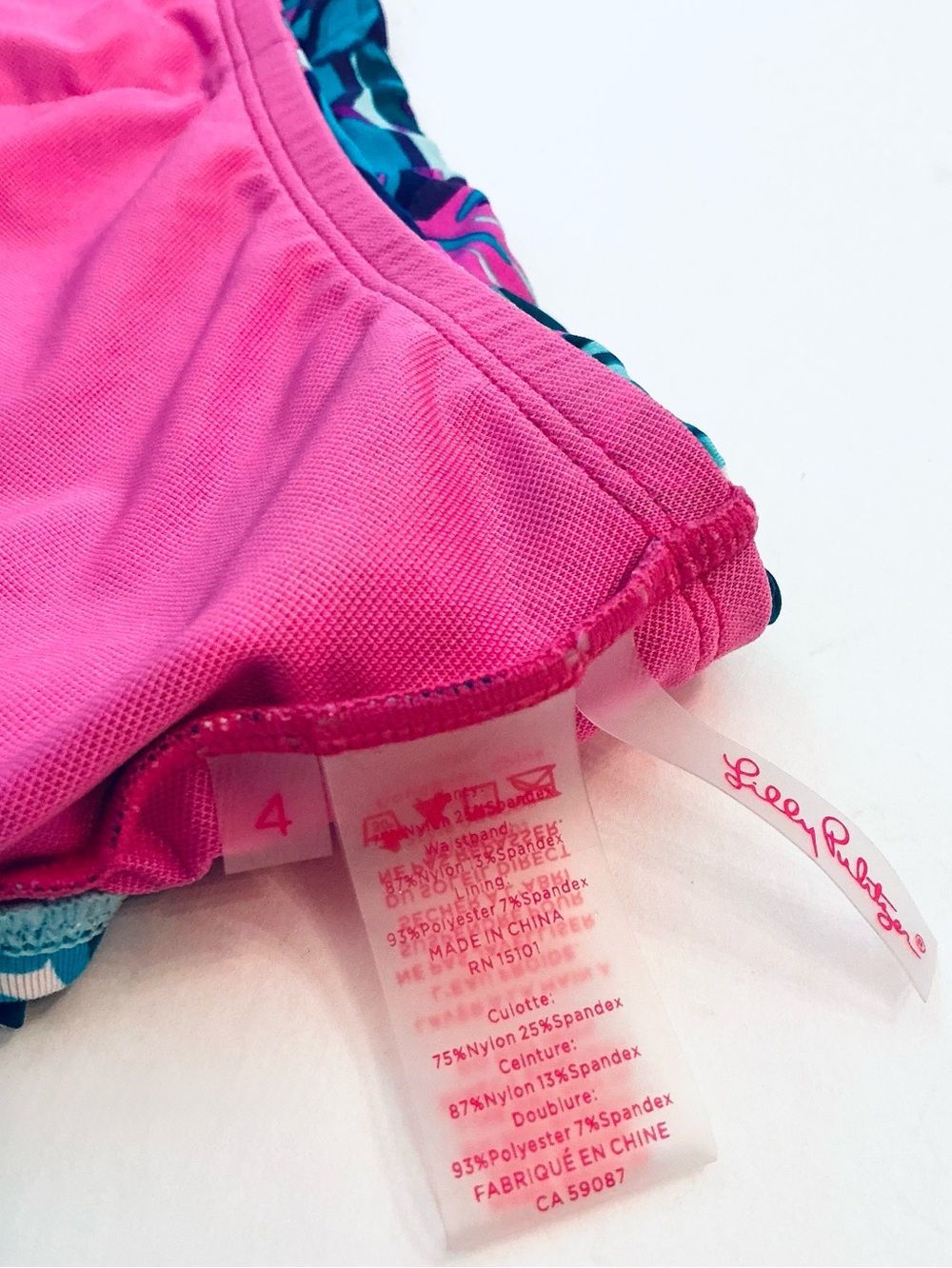 LILLY PULITZER Meechi Bikini Top, High-Waisted Lagoon Sarong Hipster Bottom Sz 4 - Picture 12 of 16